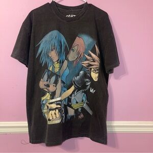 kingdom hearts disney anime sora streetwear graphic shirt riku kairi Donald